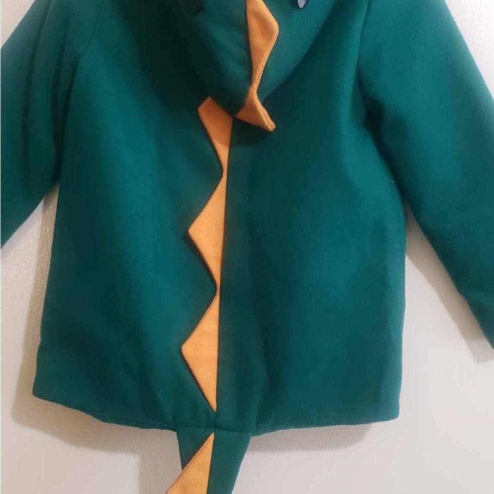 Cat & Jack Green Dino Jacket with Yellow Spikes
